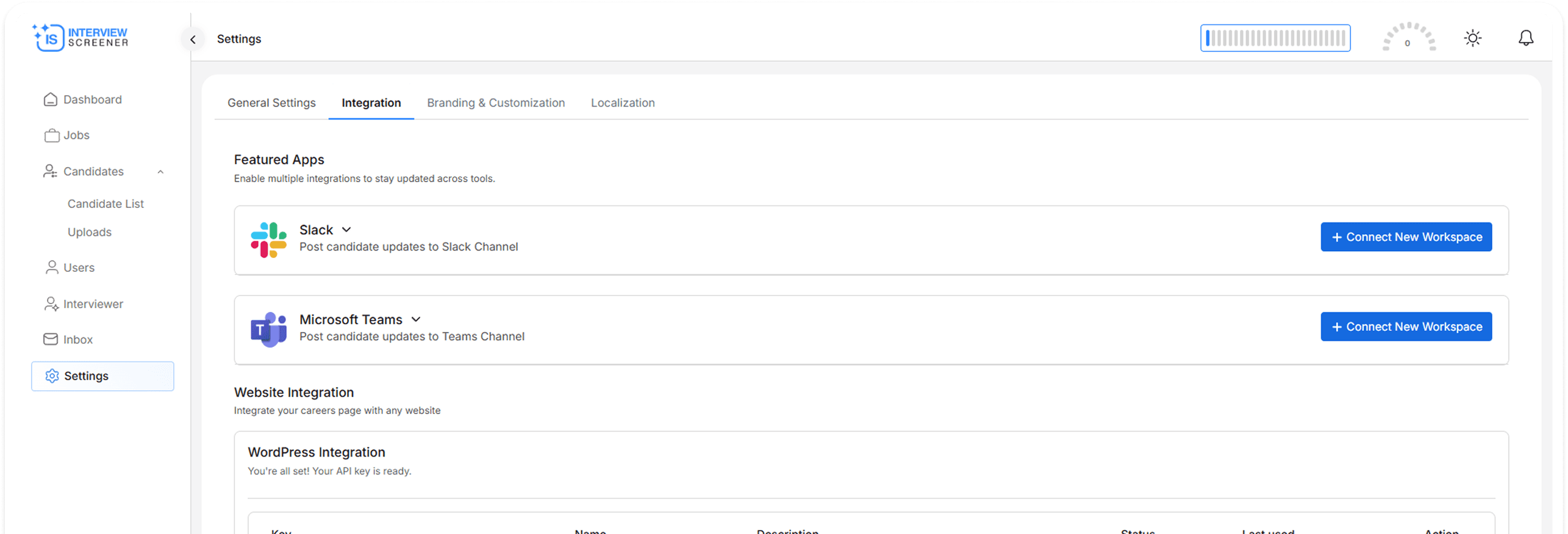 Interview Screener Platform