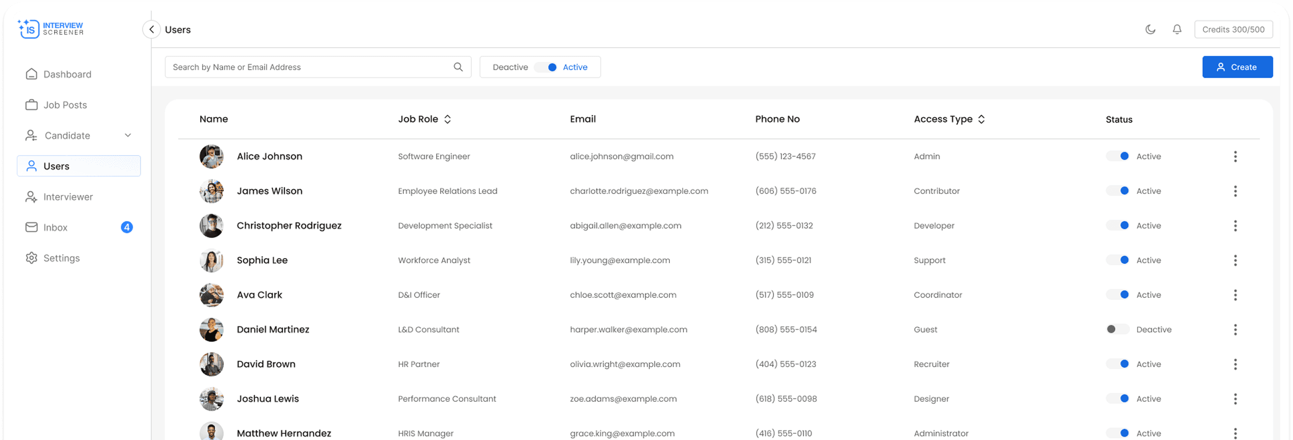 Interview Screener Platform